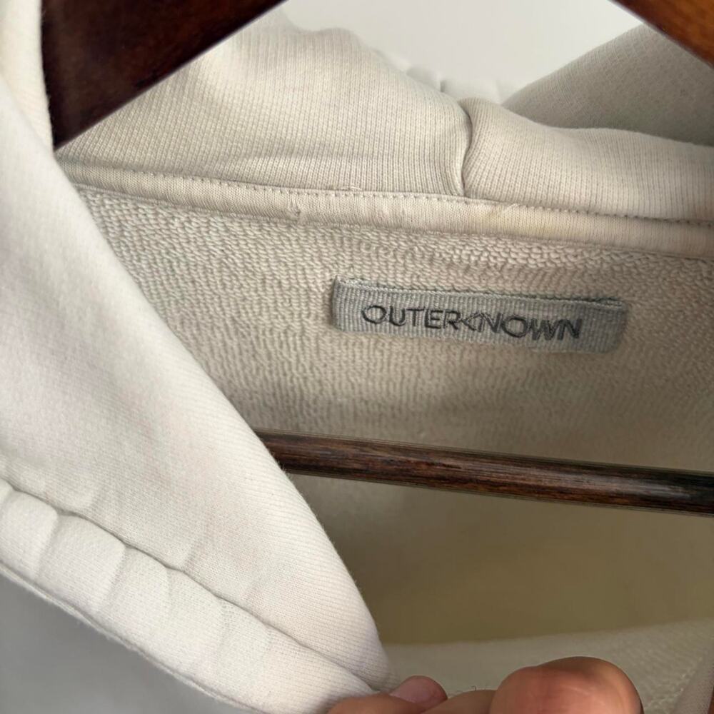 Outerknown Heavyweight Cotton Hoodie Mens L Minimalist Comfort Baggy - Picture 5 of 8